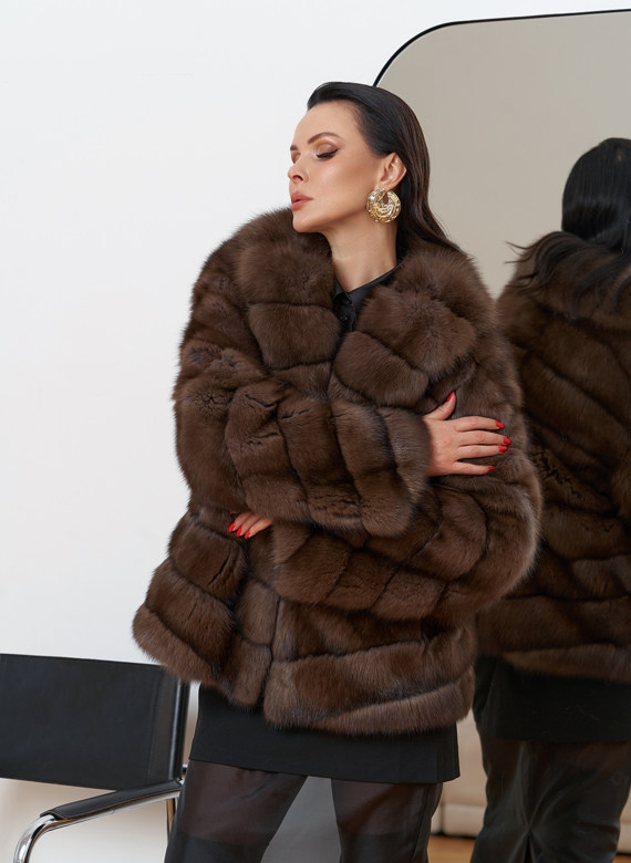 Шуба из баргузинского соболя