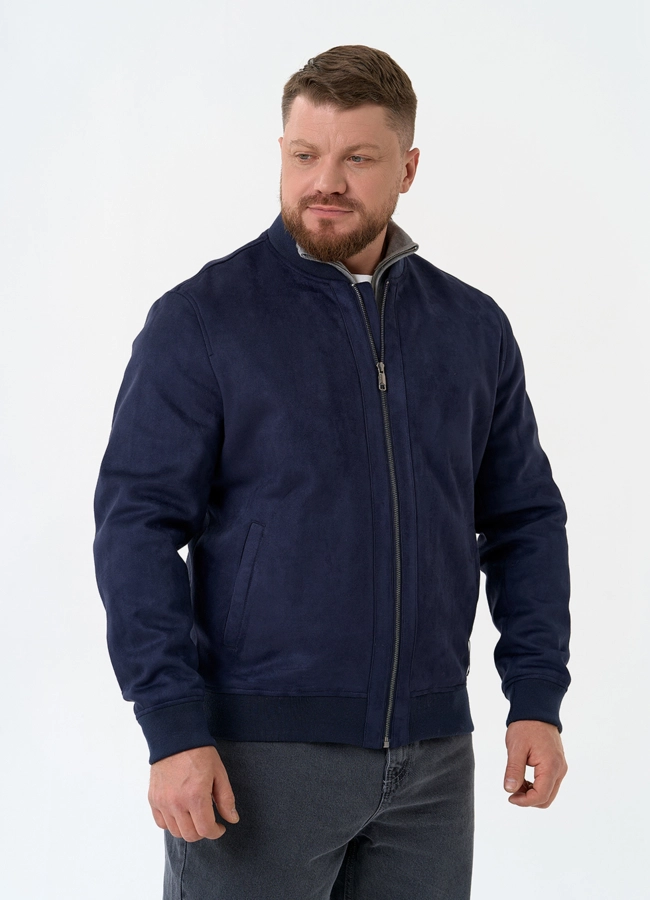 Мужская куртка бомбер из эко замши модель № 30303 универмаг малина