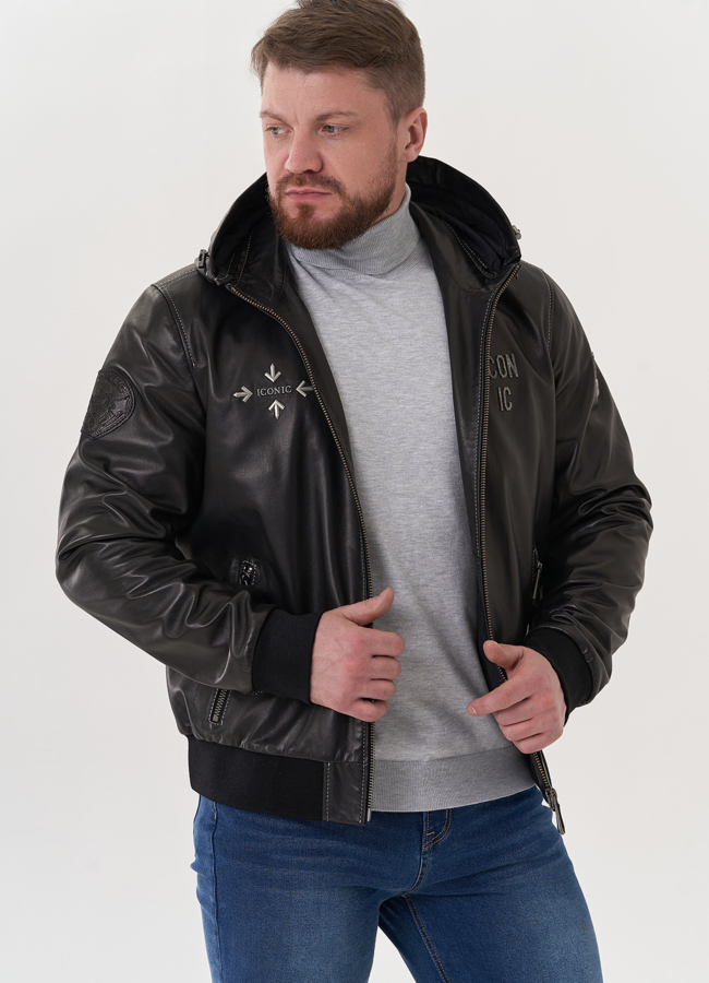 Мужская кожаная куртка 