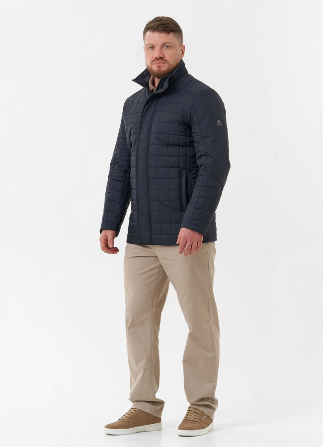 Мужская куртка синего цвета модель № 29904 в рассрочку