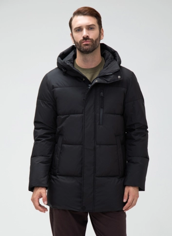 Мужской пуховик с капюшоном 