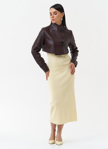 Плащ трансформер из натуральной кожи