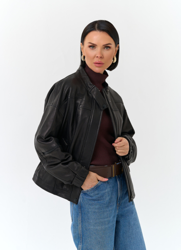 Женская куртка из натуральной кожи